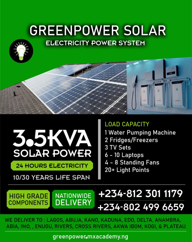 Greenpower Solar 3.5KVA